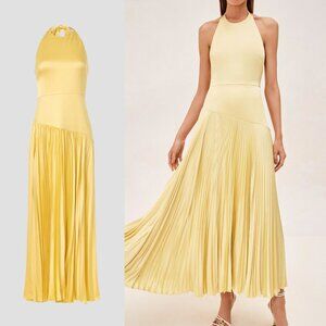 Alexis Saab Halter Maxi Dress Lyell Size L NWT – Designer Statement Gown